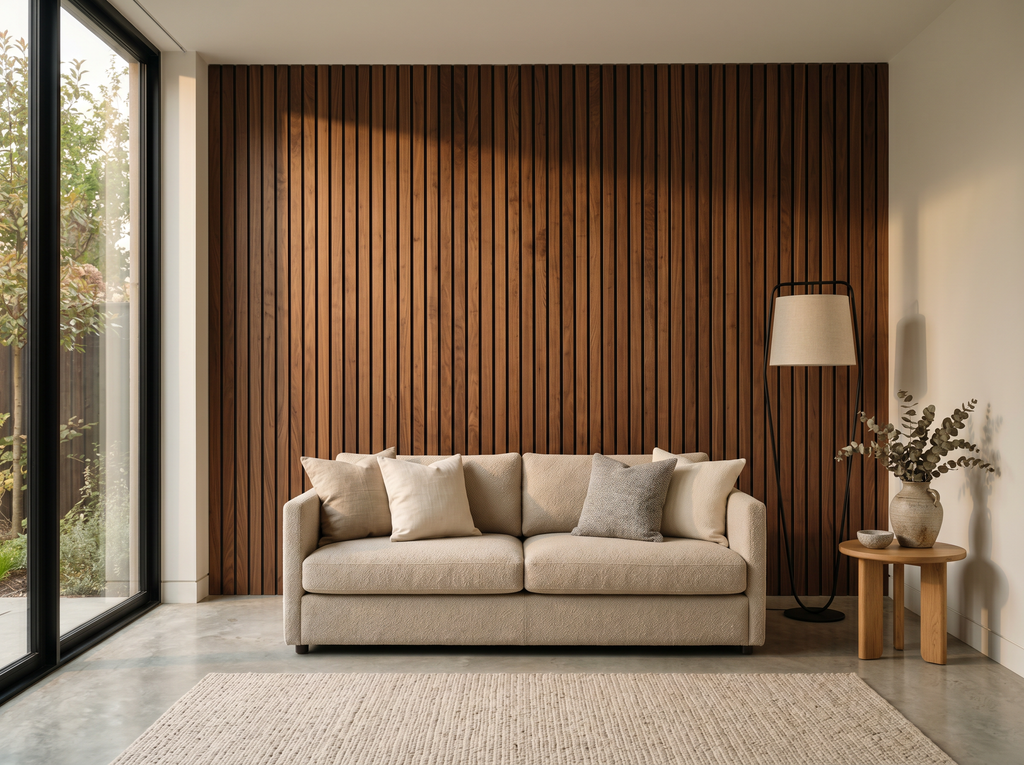Brunello Signature Walnut Slat Wall Panel 270 × 110 cm