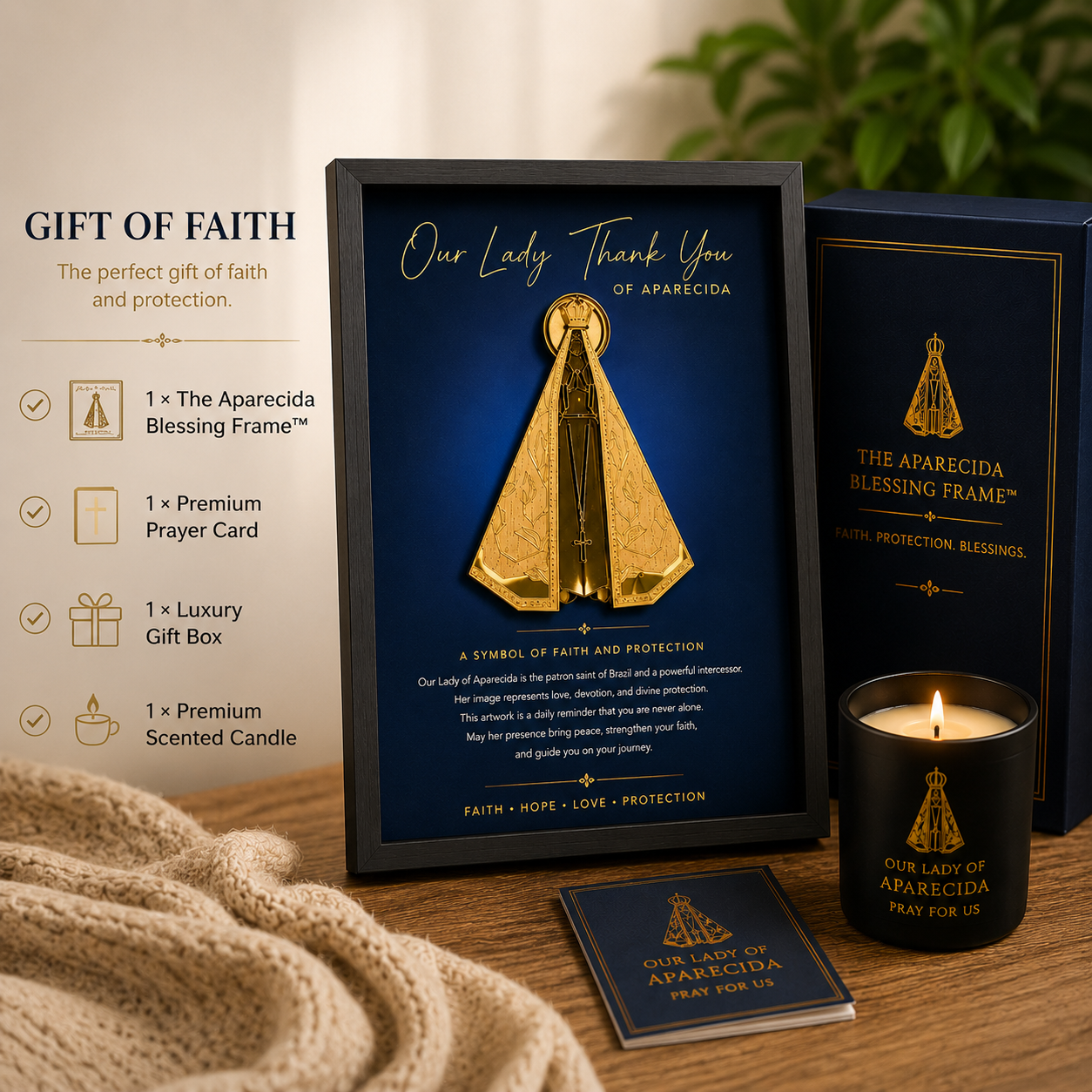The Aparecida Blessing Frame + GIFT